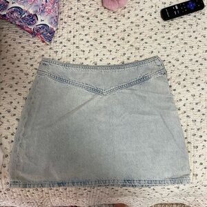 Zara Mini Denim Skirt - light wash
